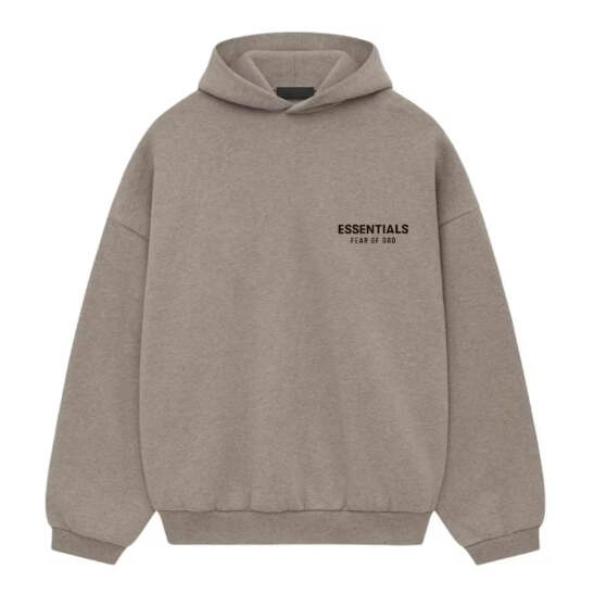 【FEAR OF GOD】FLEECE POLO/HEATHER スウェット Fear of God Essentials Heather Grey Fleece Polo Sweatshirt