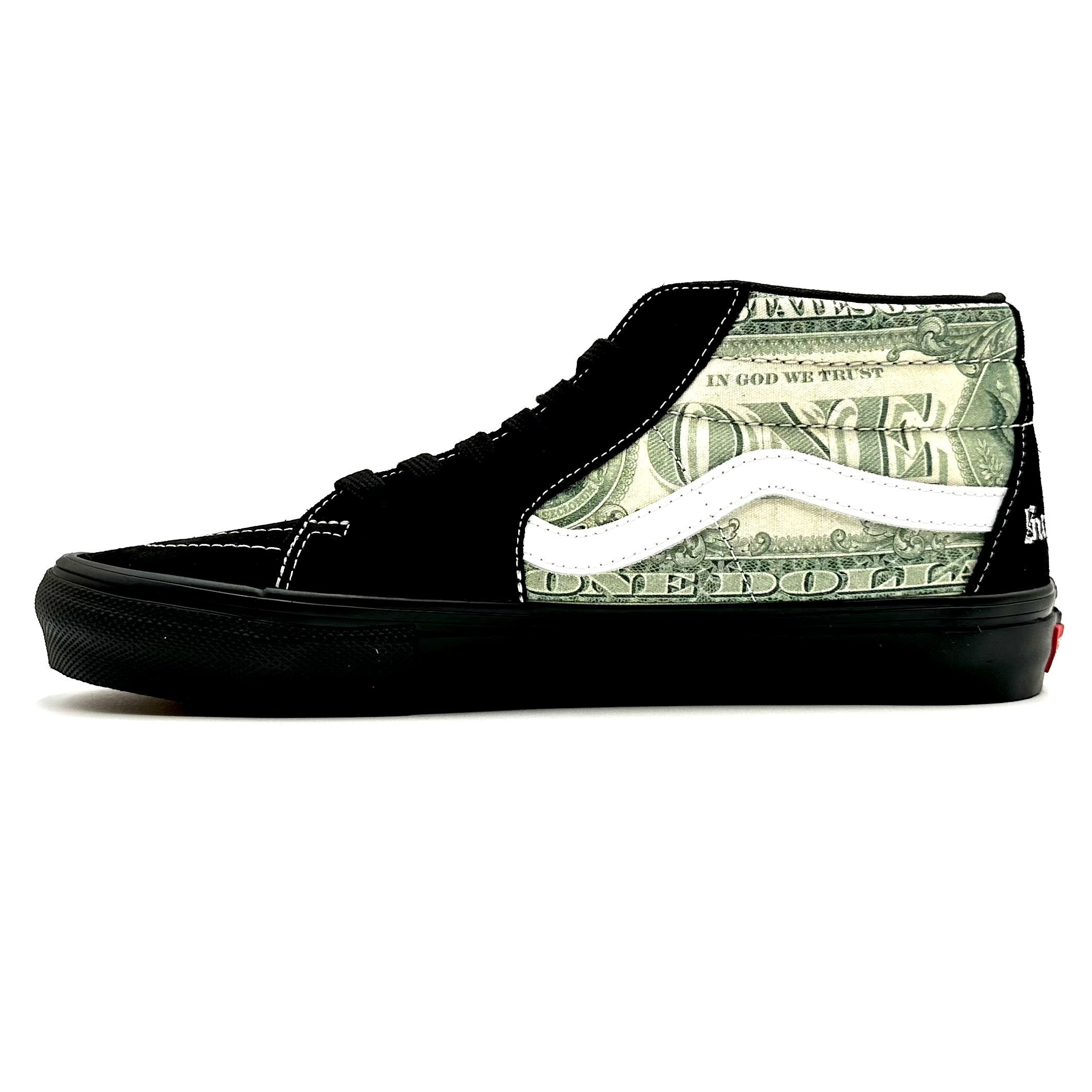 Vans Skate Grosso Mid Supreme Dollar 'Black' | eBay