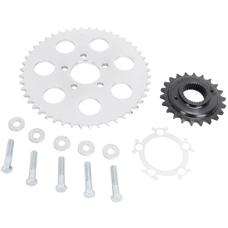 Lowbrow Customs Chain Conversion Kit Silver 95 03 Harley 883 Sportster Xl Usa Ebay