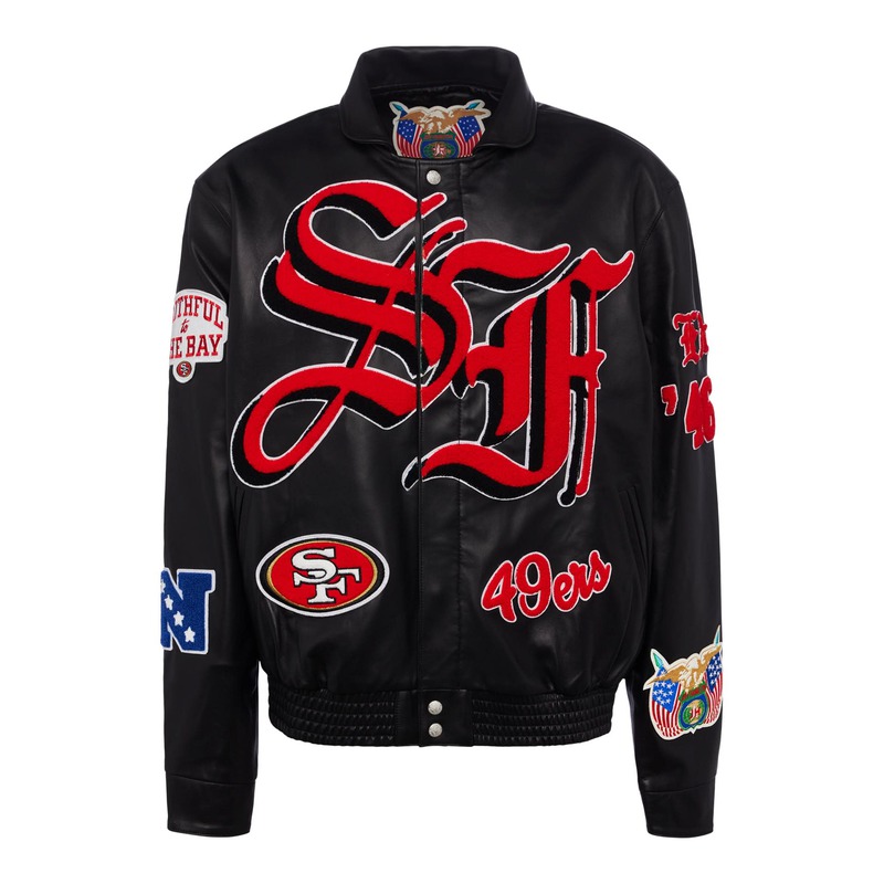 Jeff Hamilton San Francisco 49ers Full Leather Jacket - Black | eBay