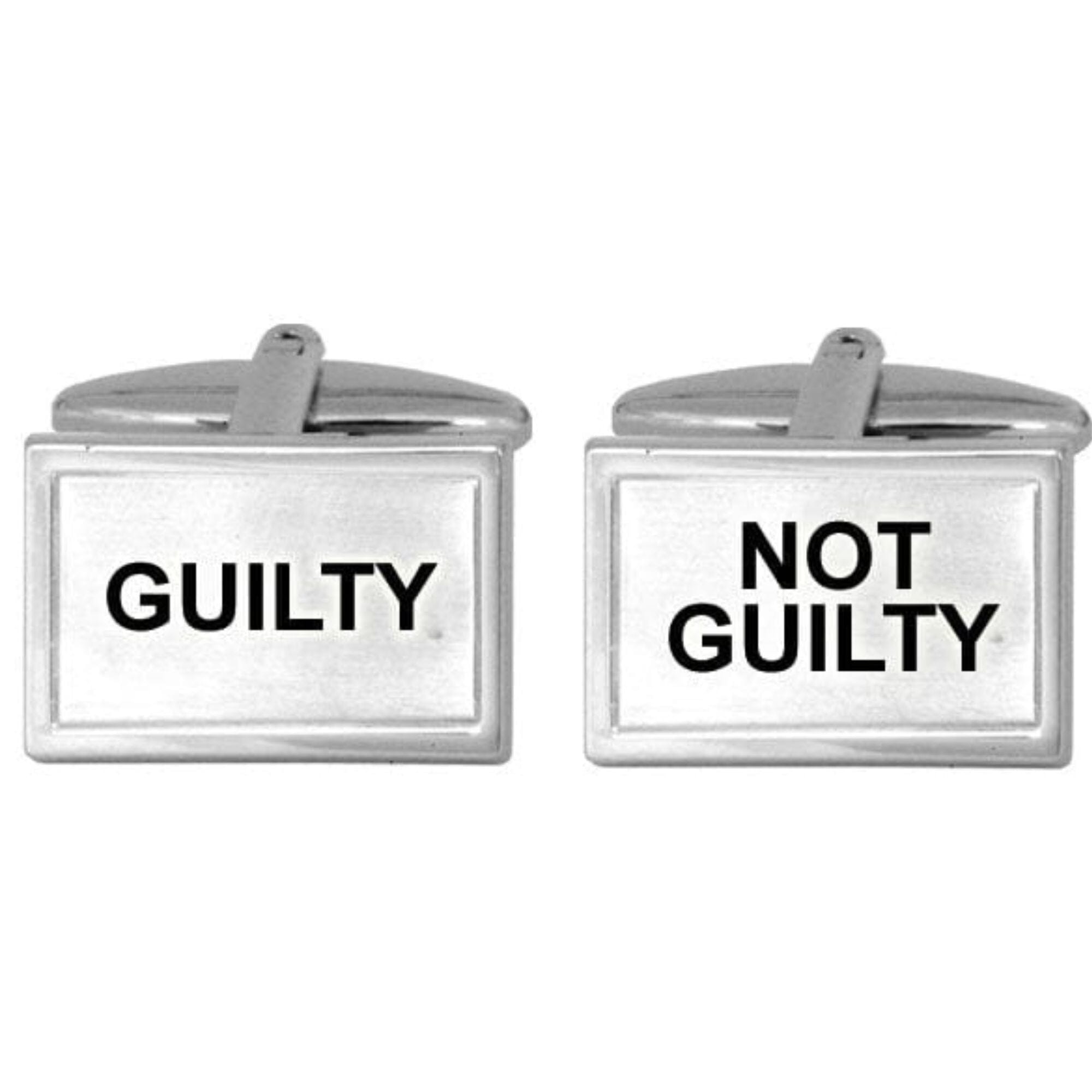 Guilty Or Not Guilty Cufflink Jewelry Cuff Links