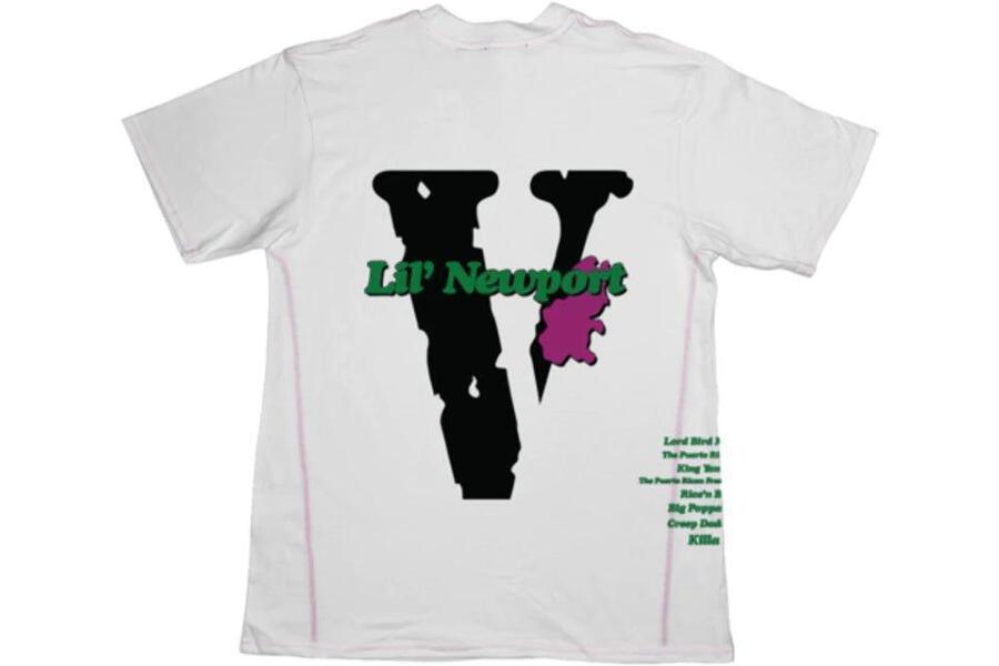 Vlone Yams Day Lil Newport T-shirt White | eBay