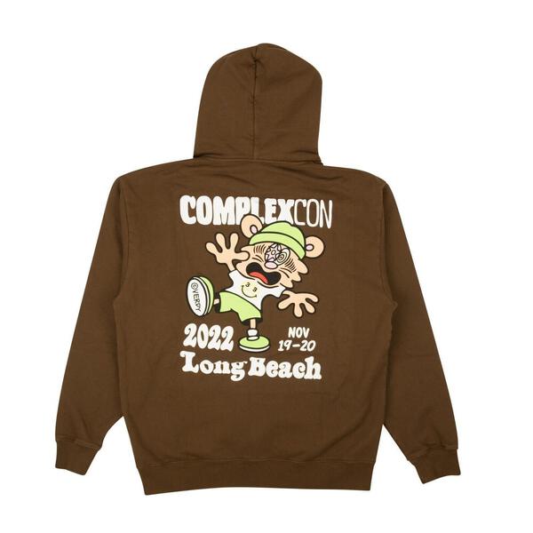 Complexcon x Verdy Brown Chest Logo Graphic Hoodie Brown | eBay