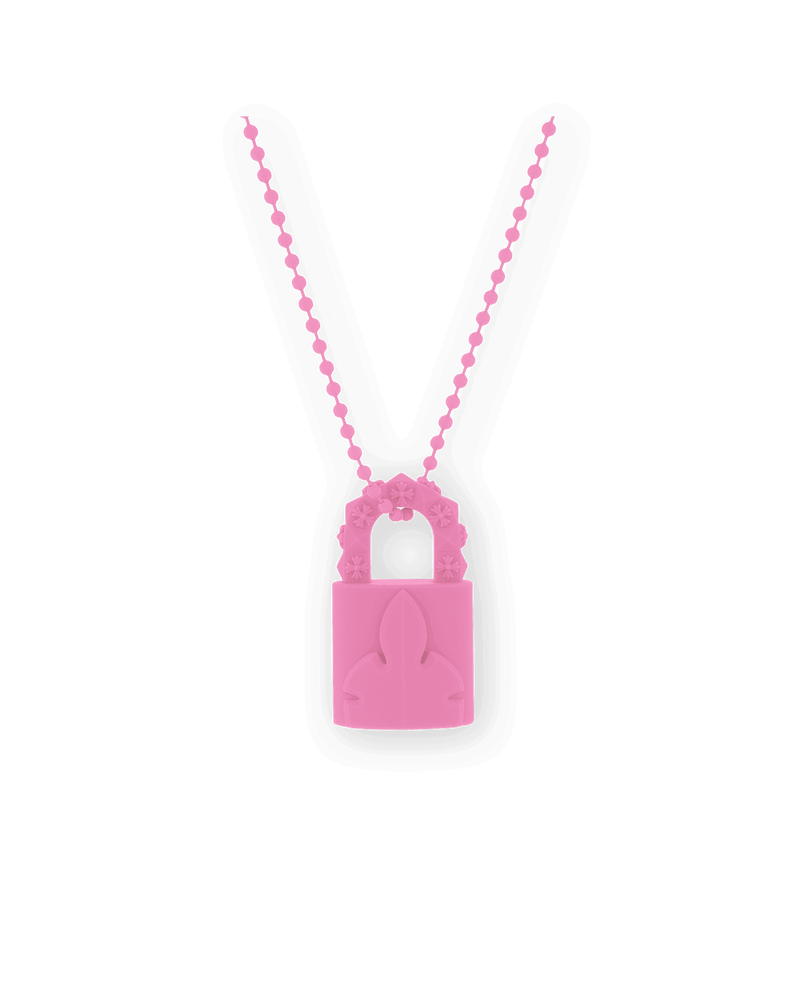 ミ*ク様 CHROME HEARTS(クロムハーツ) PADLOCK FLERK Chrome Hearts Silichrome Padlock Fleurknee Necklace Pink | eBay