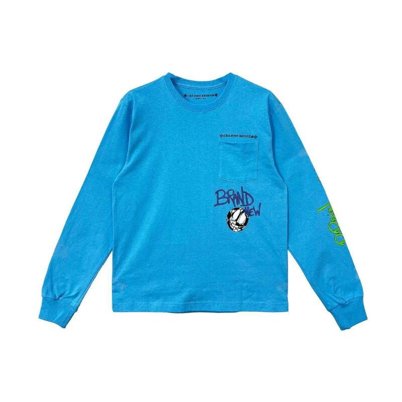 大注目 Chrome Hearts eBay | Blue T-Shirt L/S New Brain Boy Matty トップス