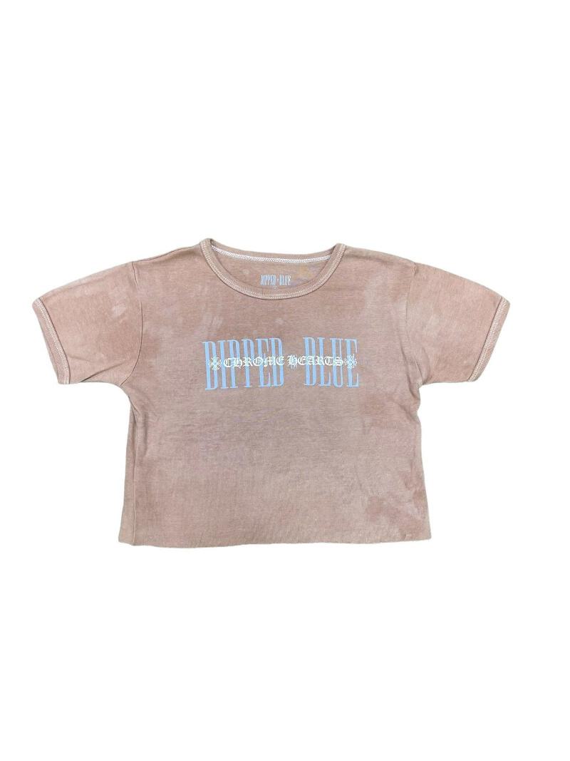 クロムハーツ CHROME HEARTS DIPPED IN BLUE 4501720034******A25 Tシャツ Chrome Hearts X ディップド イン ブルー クロップ T シャツ - SRM