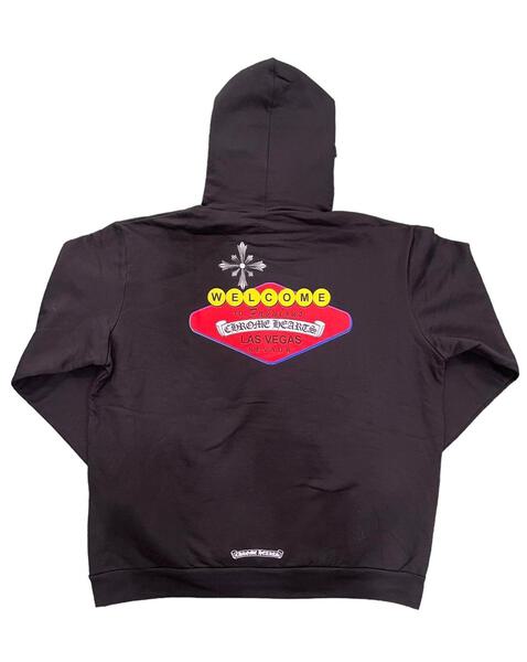 クロムハーツ★入手困難★Las Vegas Exclusive Horseshoe Hoodie Chrome Hearts Horseshoe Las Vegas Hoodie - Black/White