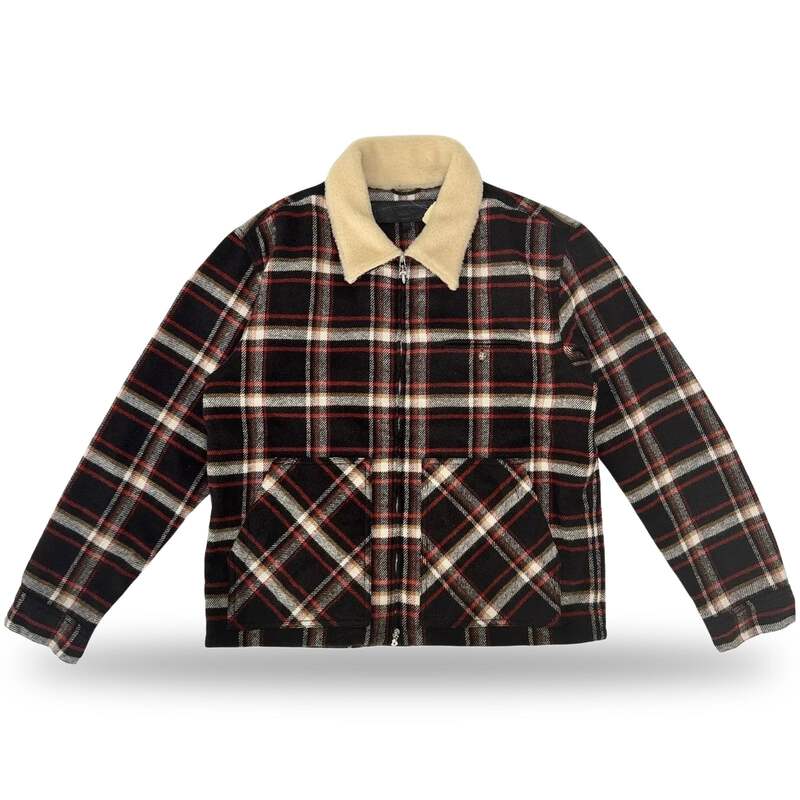 Chrome Hearts Black Sheep Plaid Fleece Jacket | eBay