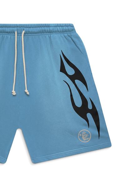 Hellstar Studios Flame Shorts Blue | eBay