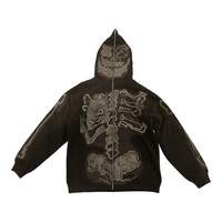 Cactus Jack x Fragment Skeleton Graffiti Full Zip Hoodie Redux