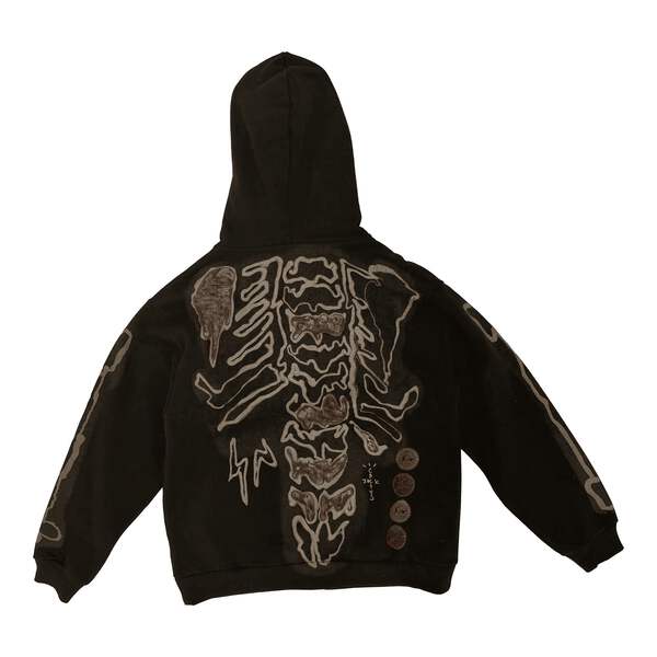 Cactus Jack x Fragment Skeleton Graffiti Full Zip Hoodie Redux