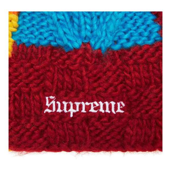 Supreme Block Knit Beanie Multicolor | eBay