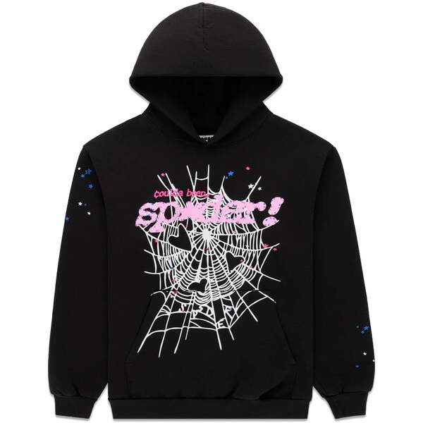 Sp5der x Druski Coulda Been Heart Punk V2 Hoodie Owl Black, $372.95