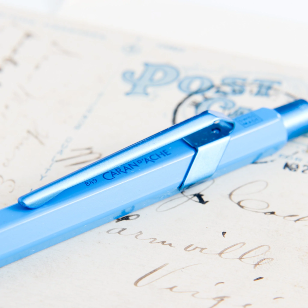 Caran d'Ache 849 Claim Your Style Azure Blue Ballpoint Pen
