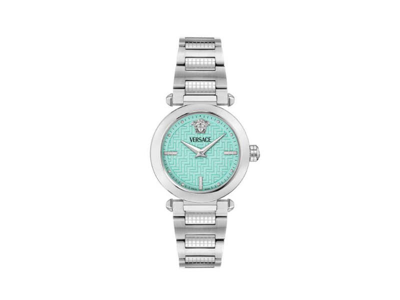 Versace Greek Quartz Watch, Turquoise, 35 mm, Sapphire  display picture 1