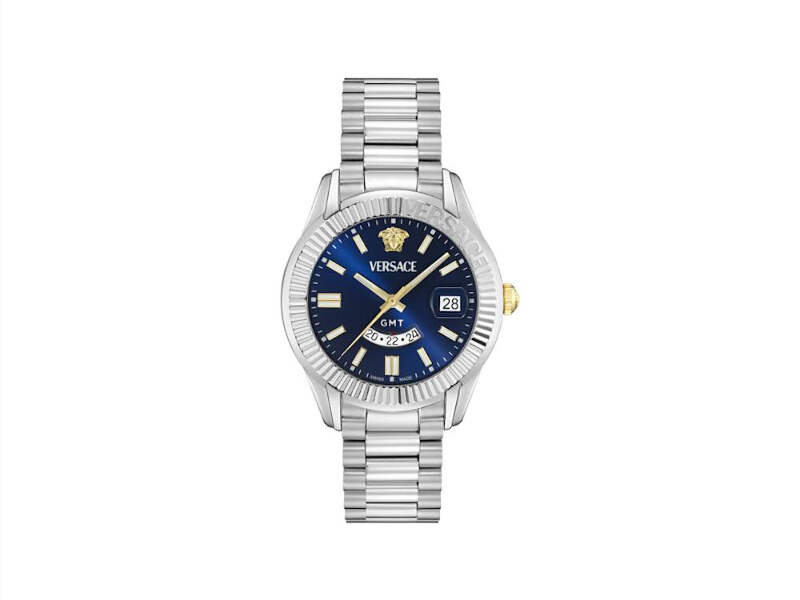 Versace Apodis Quartz Watch, Blue, 41 mm, VE0U00125 | eBay