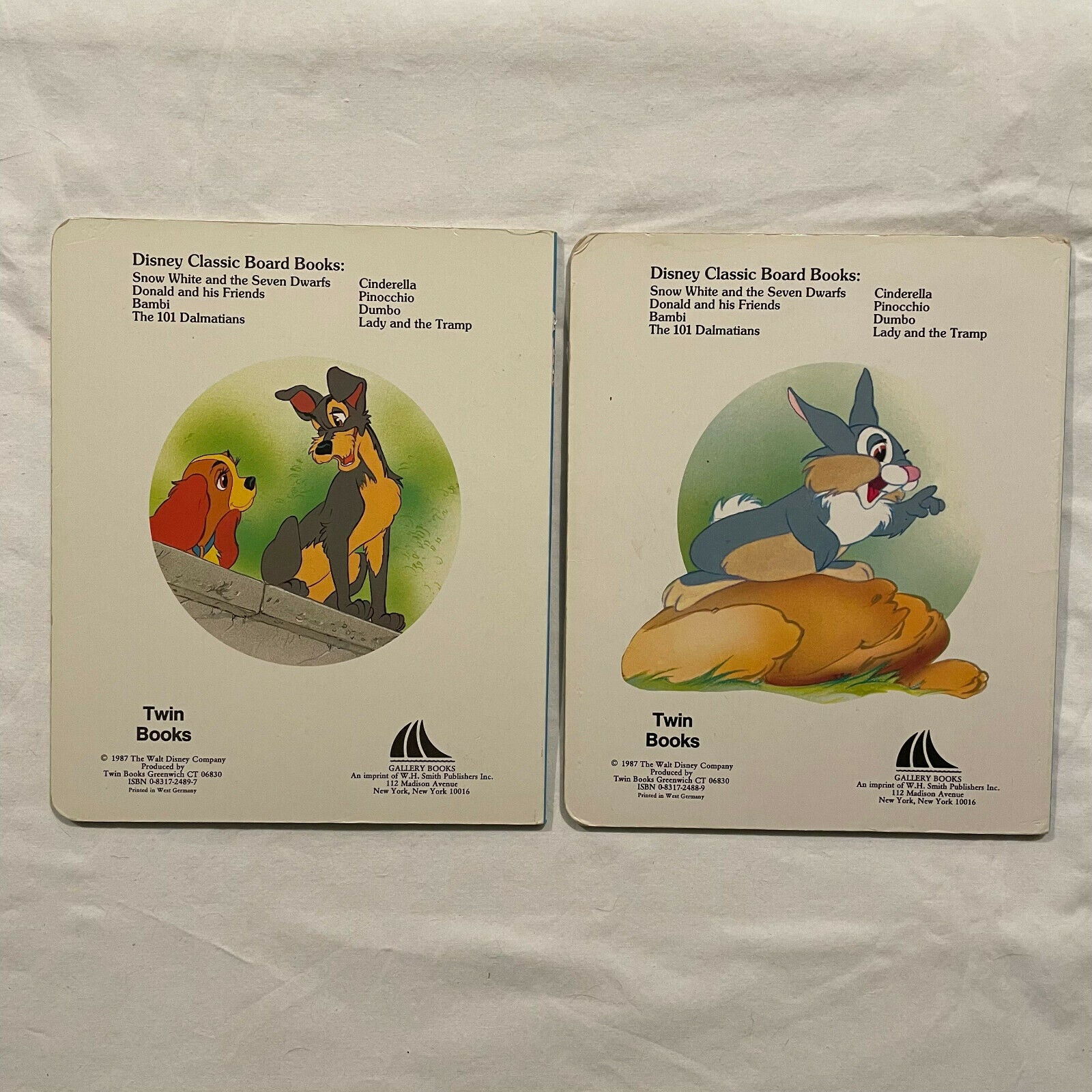 Set of 6 Disney Classic Board Books from 1987 | eBay