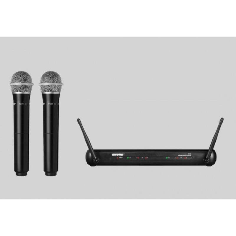 新品 SVX Wireless Microphone System Shure SVX Dual Wireless Microphone System 2x PG28 Mic Vocal