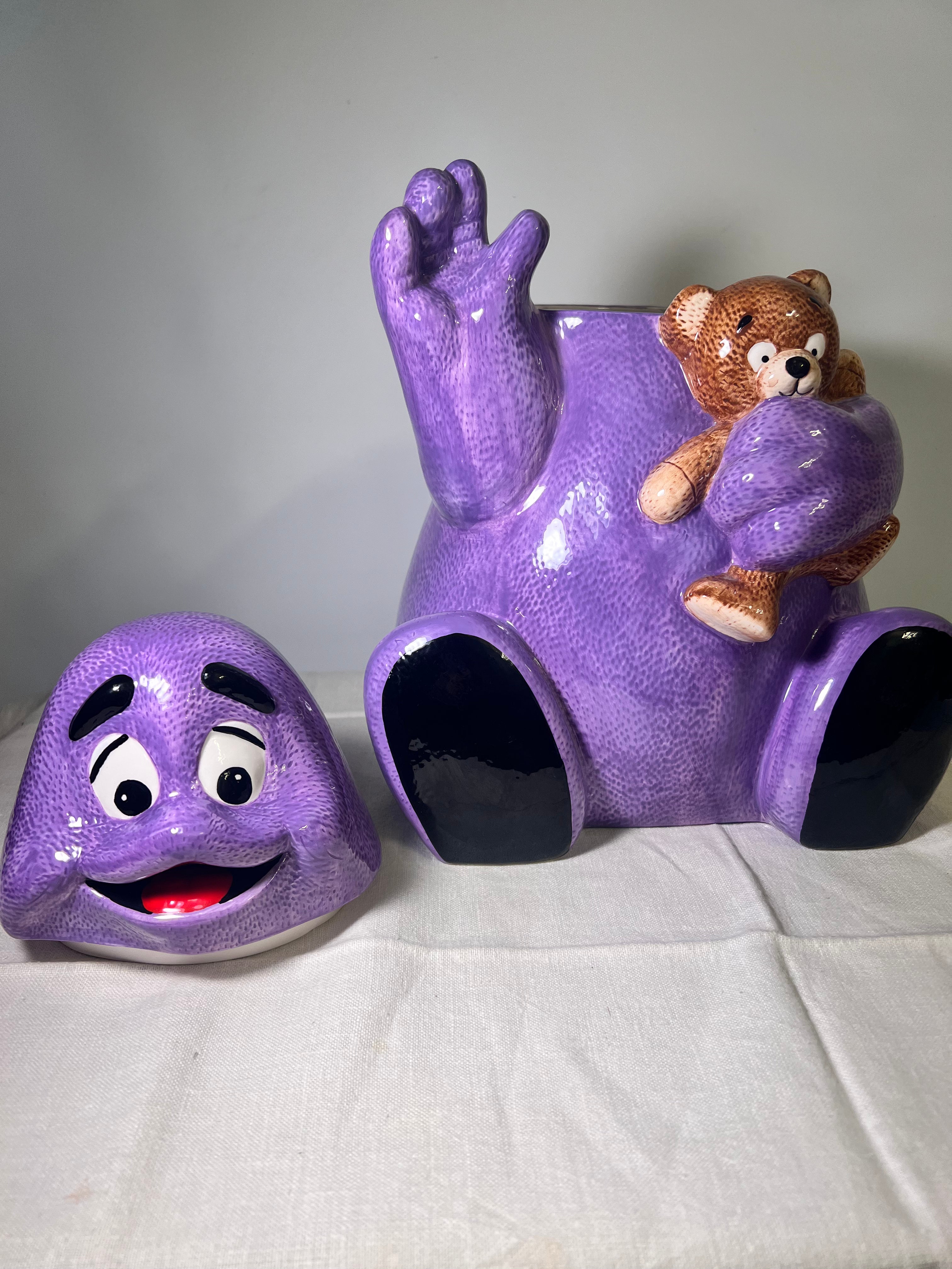 Vintage- Grimace -cookie jar -McDonald's-1997 | eBay