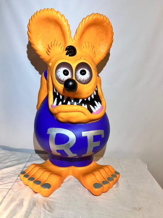 【正規品 送料込み】Rat Fink Funko Big Bank Yellow Rat Fink - 24” Bank - 2005 Funko Pop - Ed “Big Daddy” Roth