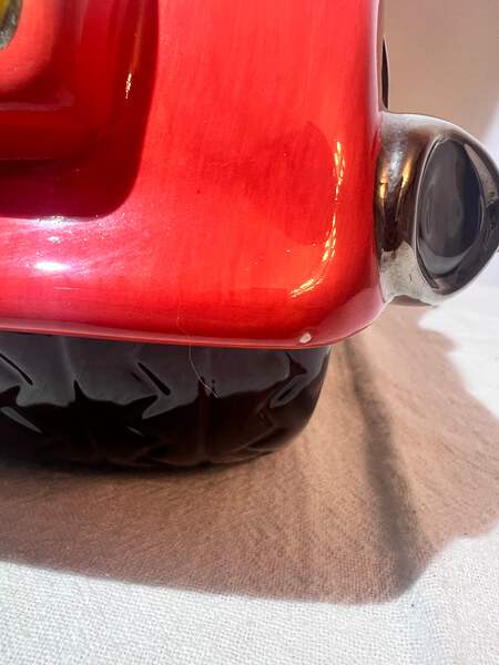 Betty Boop - 14” x 14” x7” Cookie Jar - “Biker” - Clay Art - 2000