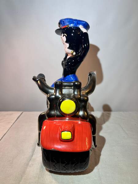 Betty Boop - 14” x 14” x7” Cookie Jar - “Biker” - Clay Art - 2000