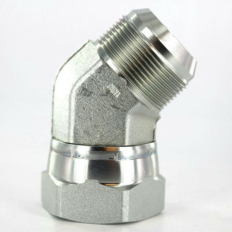 Parker 4 V6X-S Swivel Nut 45 Deg Elbow 1//4 JIC Steel