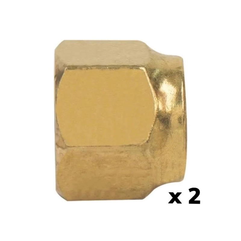 1//2 Tube OD Anderson Metals Brass Tube Fitting Short Flare Nut