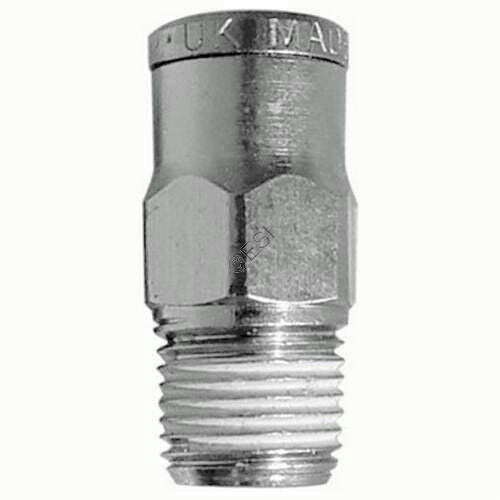 PC-04-06 1//4 Tube OD x 3//8 NPT Thread Male Straight Connector Push to Connect Pneumatic Tube Fitting 5 Pack
