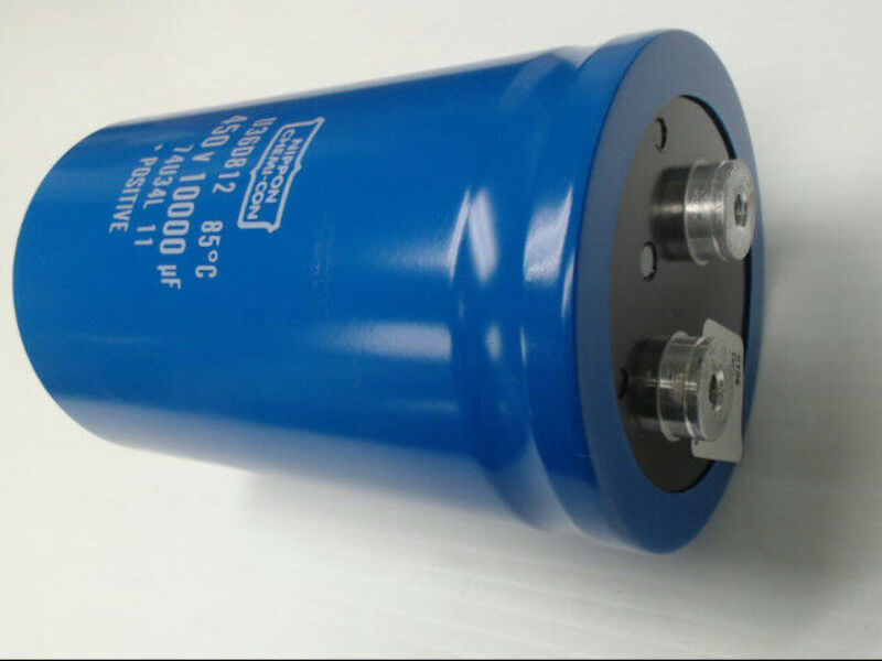 Nippon Chemi Con 450v 10000uf Screw Terminal Aluminum Electrolytic Capacitor Ebay