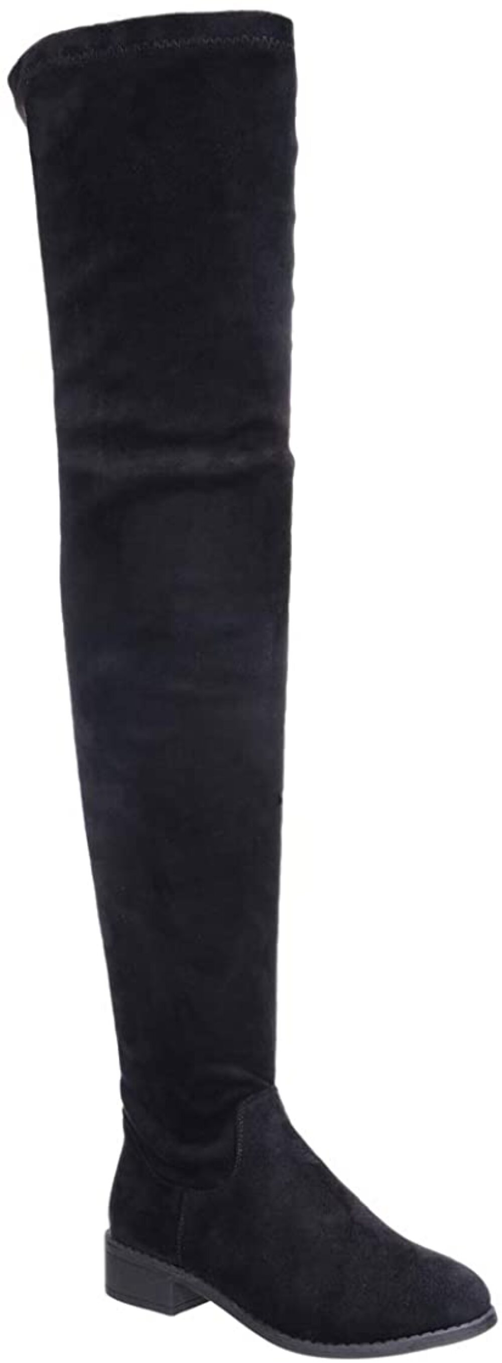 Olympia-20 - Nature Breeze Kunstleder Overknee Reiten Niedriger Absatz Mode Stiefel - Bild 5 von 62