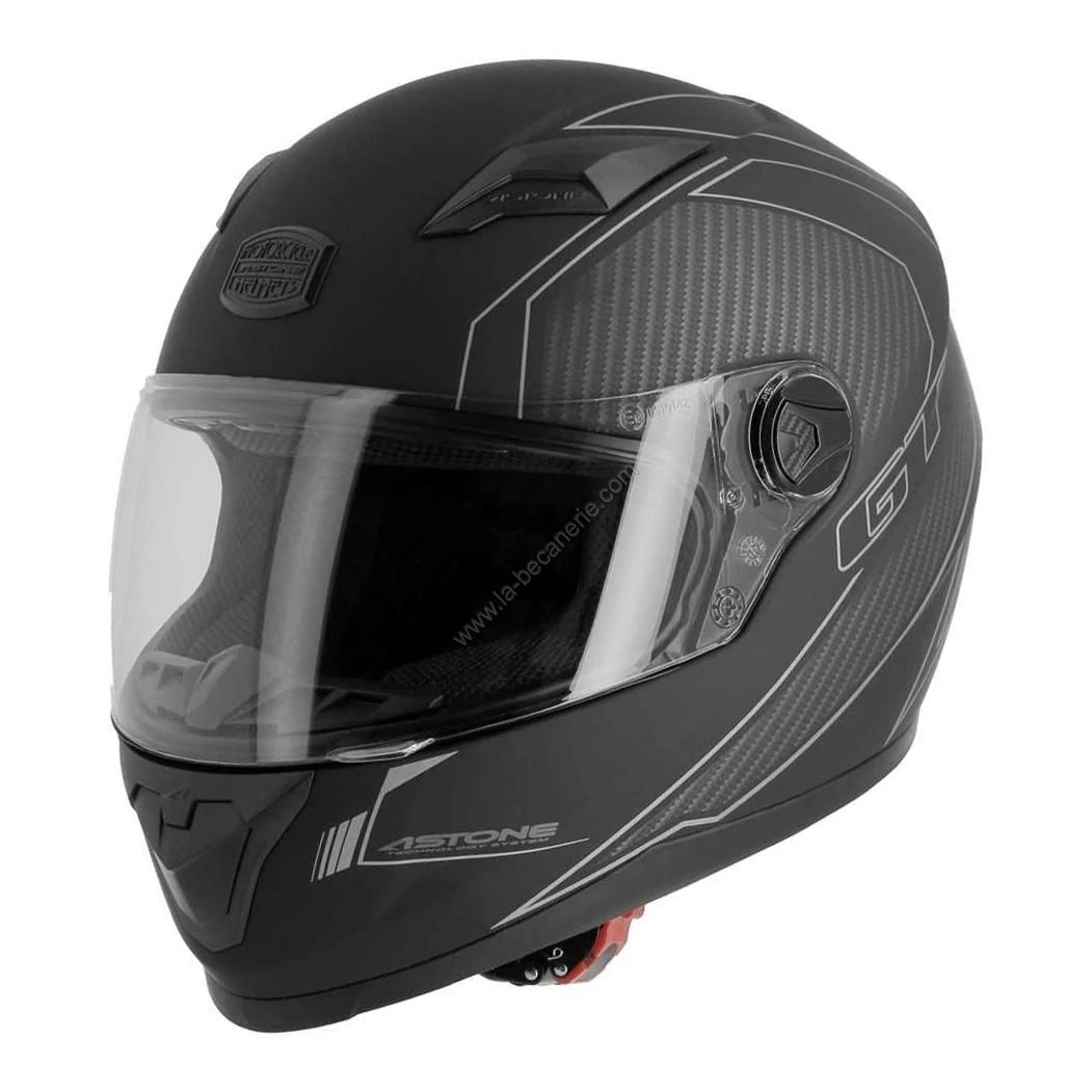 Astone Helmets Matt black M Casque int/égral GT2 Monocolor Casque id/éal milieu urbain Casque int/égral en polycarbonate