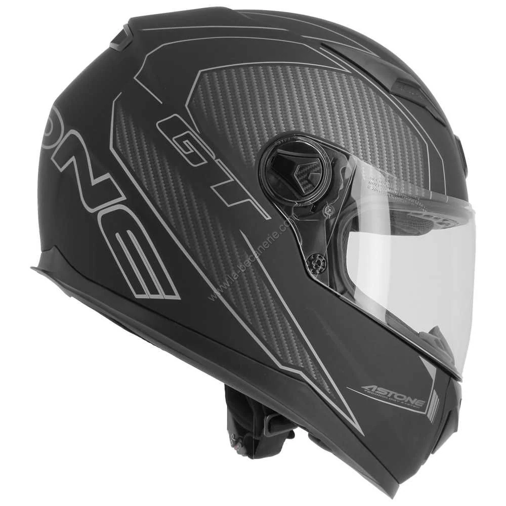 Astone Helmets Matt black M Casque int/égral GT2 Monocolor Casque id/éal milieu urbain Casque int/égral en polycarbonate