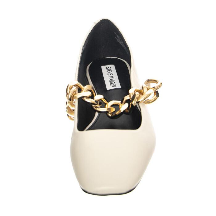 Queenie White Lea – Weiße Damen-Schuhe mit niedrigem Profil für Damen von STEVE MADDEN