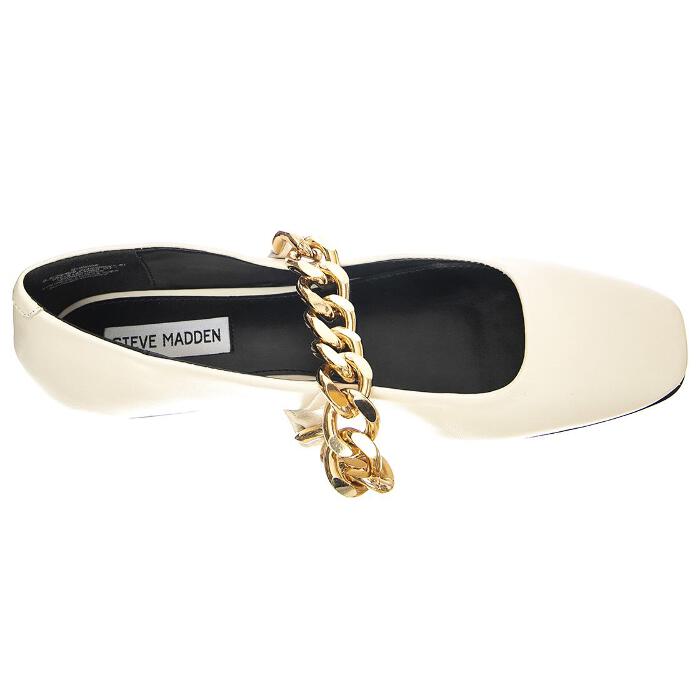 Queenie White Lea – Weiße Damen-Schuhe mit niedrigem Profil für Damen von STEVE MADDEN
