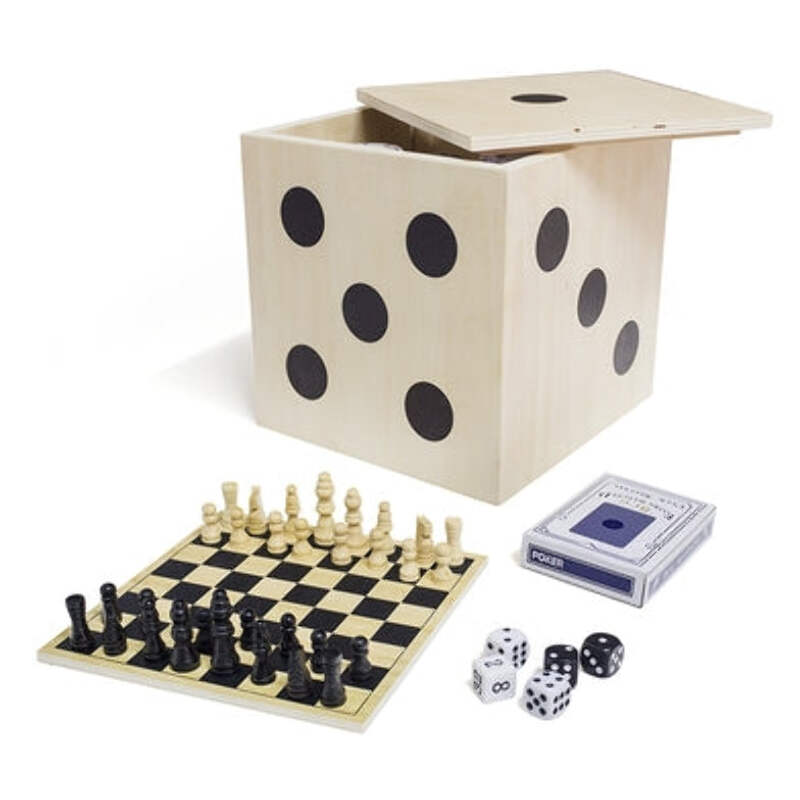 Set Giochi Da Tavolo Cubo Legno 6 In 1 Balvi 26739 Ebay