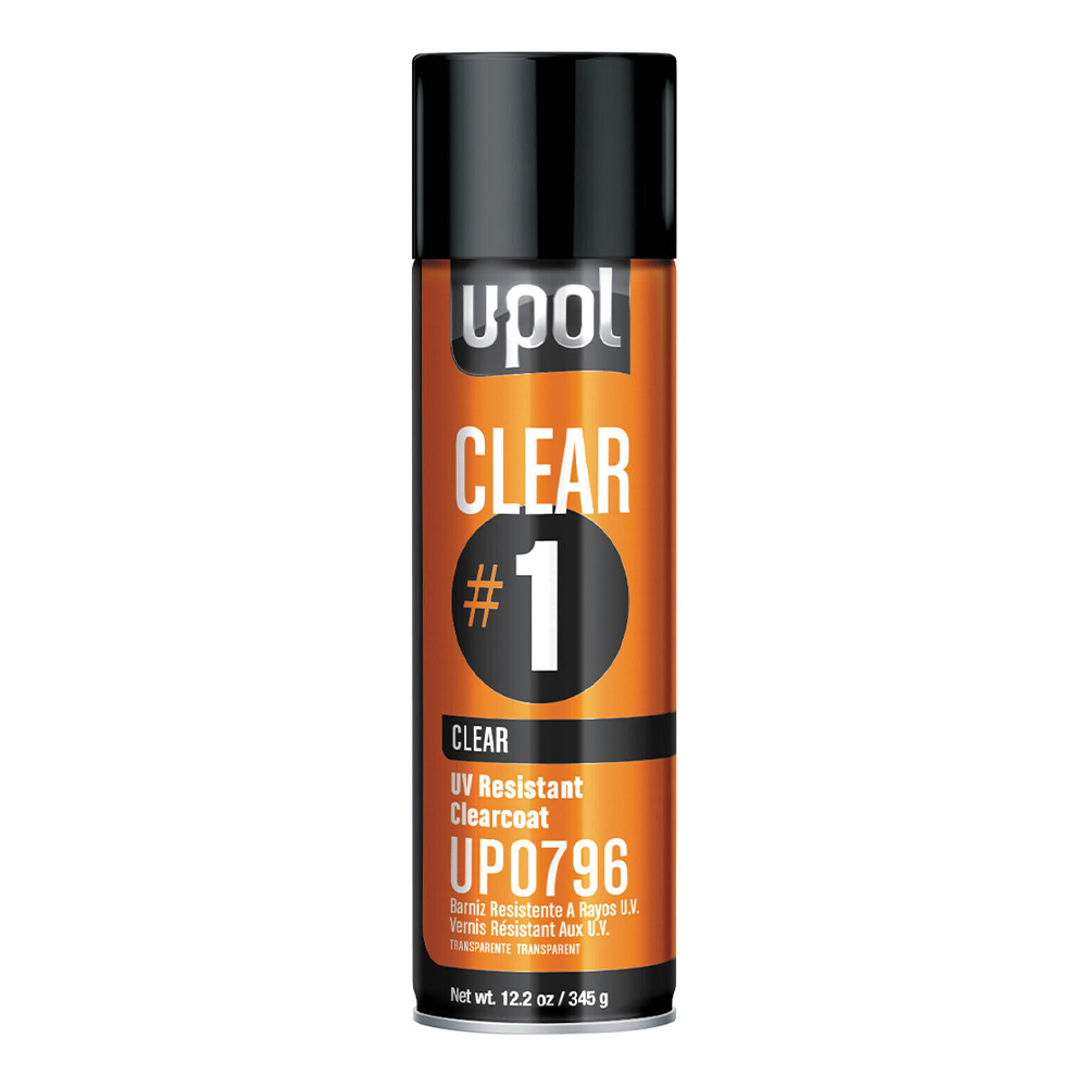 U Pol 796 Clear 1 Uv Resistant High Gloss Clear Coat Spray Can 450ml Upo796 Ebay