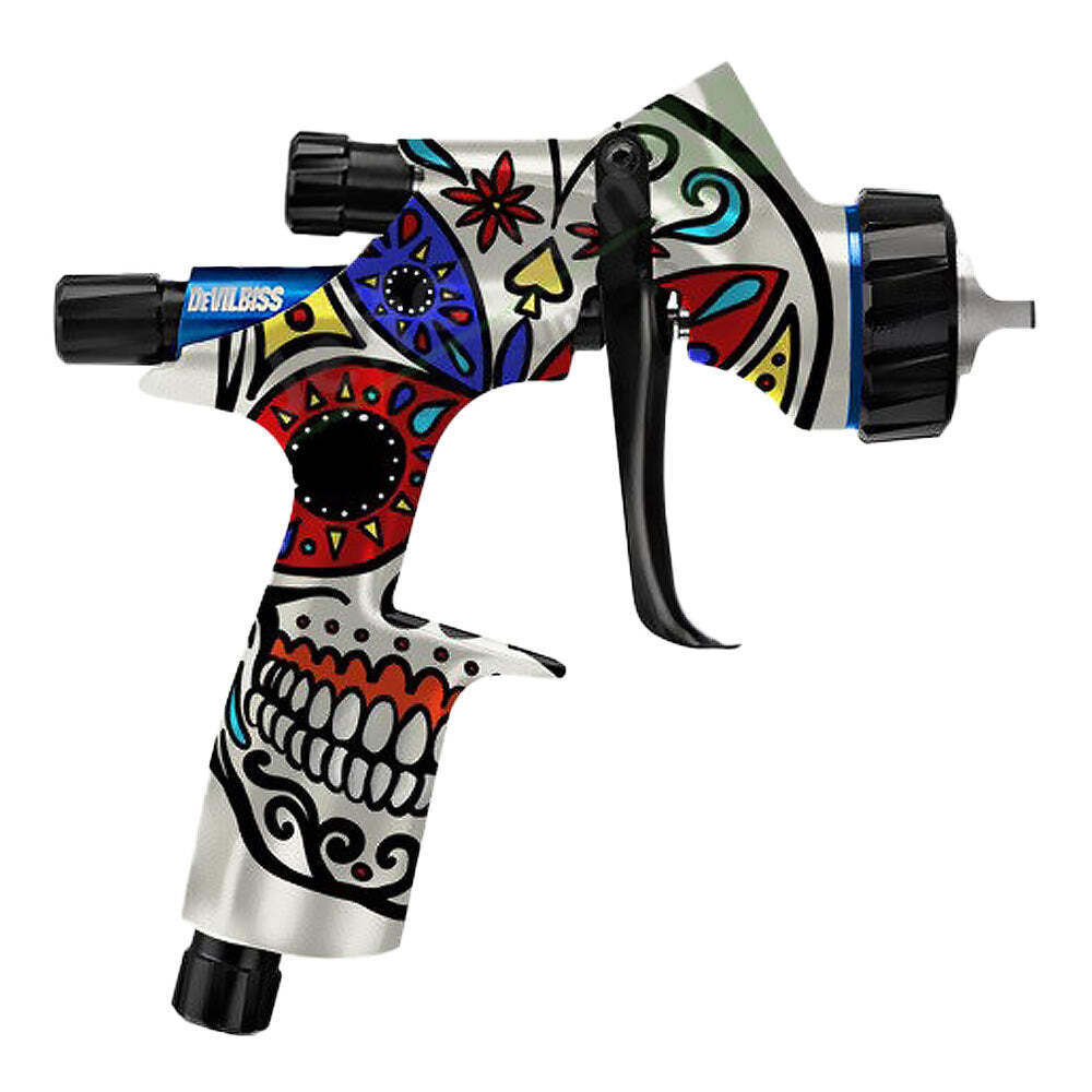 DEVILBISS Limited Edition Calavera DV1 Clearcoat 1.3mm Gravity Gun & Cup Kit C2+ Aircap DEVILBISS Limited Edition Calavera DV1 Clearcoat 1.3mm Gravity Gun & Cup Kit C2+ Aircap