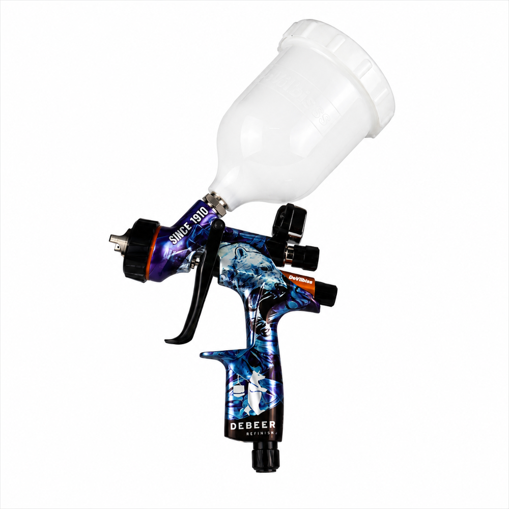 DEVILBISS DV1 DeBeer Limited Edition 1.3 C2+ Digital Clearcoat Spray Gun DEVILBISS DV1 DeBeer Limited Edition 1.3 C2+ Digital Clearcoat Spray Gun