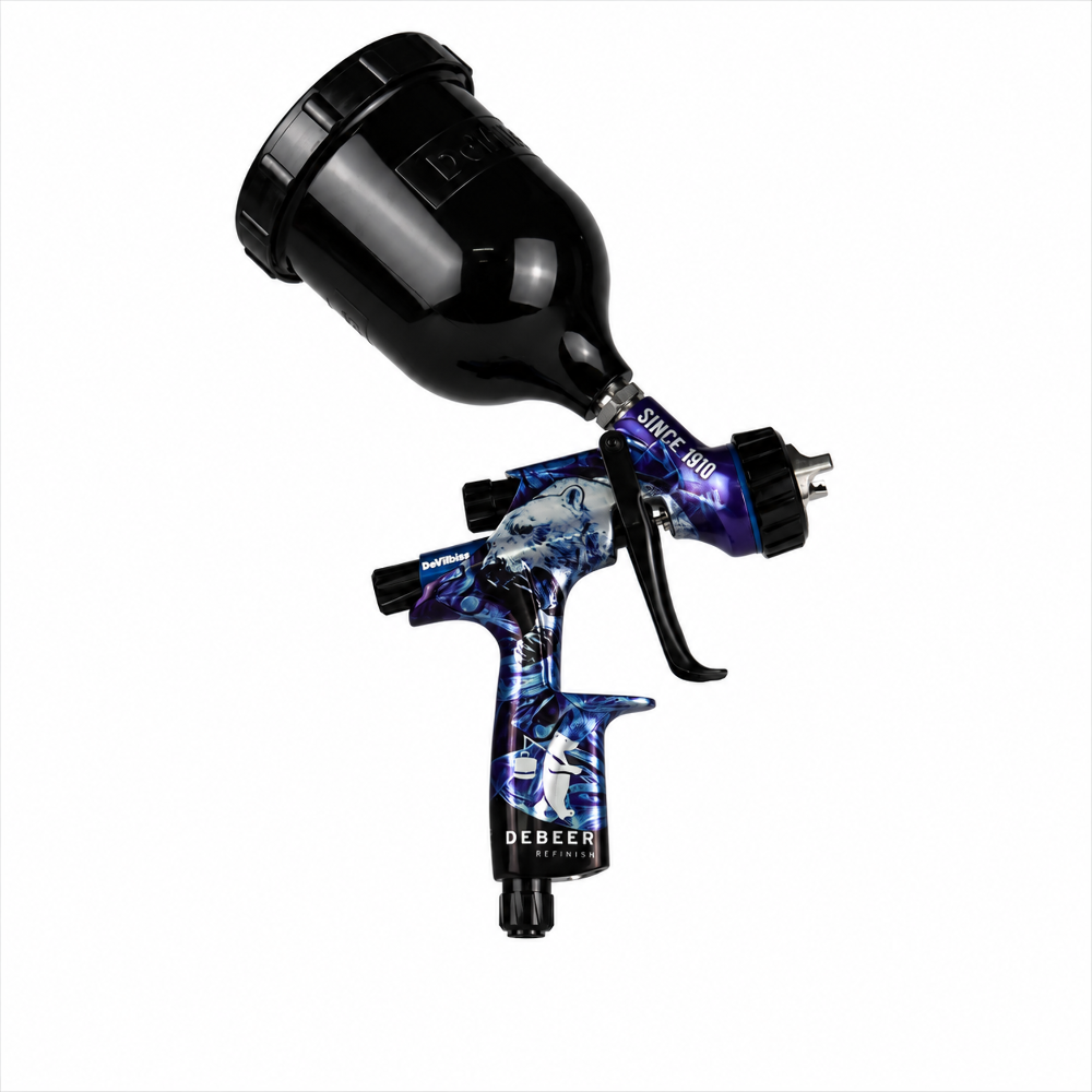 DEVILBISS DV1 DeBeer Limited Edition 1.3 B+ Gravity Basecoat Spray Gun DEVILBISS DV1 DeBeer Limited Edition 1.3 B+ Gravity Basecoat Spray Gun