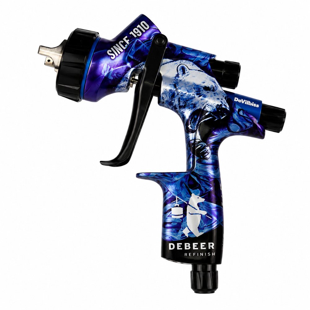 DEVILBISS DV1 DeBeer Limited Edition 1.3 B+ Gravity Basecoat Spray Gun DEVILBISS DV1 DeBeer Limited Edition 1.3 B+ Gravity Basecoat Spray Gun