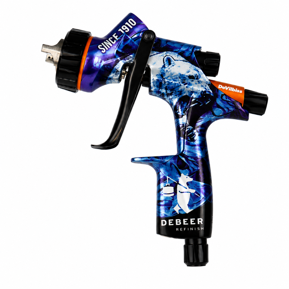 DEVILBISS DV1 DeBeer Limited Edition 1.3 C2+ Gravity Clearcoat Spray Gun DEVILBISS DV1 DeBeer Limited Edition 1.3 C2+ Gravity Clearcoat Spray Gun