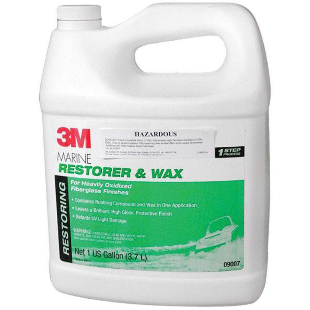 3M Marine Restorer Wax 09007 3.7L Boat Vessel Marine Yacht Fibreglass