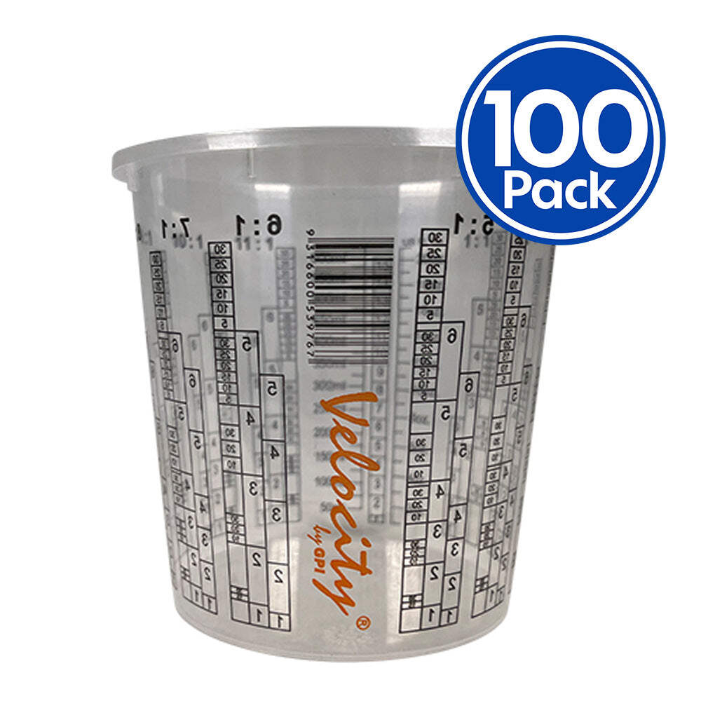 Calibrated Graduated Paint Mixing Cups 350ml x 100 PPS Painting Measuring Cup 9316600556214 eBay