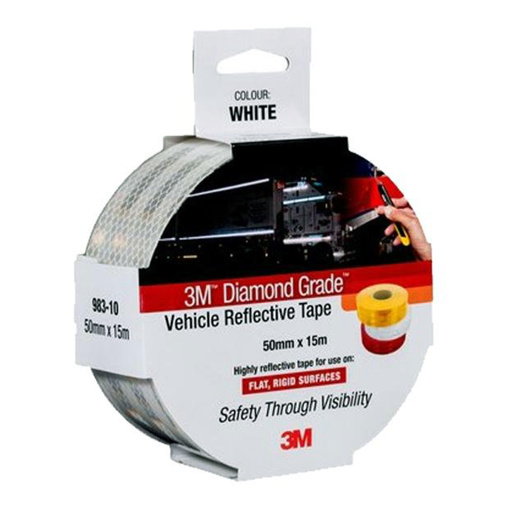 3M Diamond Grade Yellow Vehicle Reflective Tape 50mm x 15m Car Truck Trailer 983
