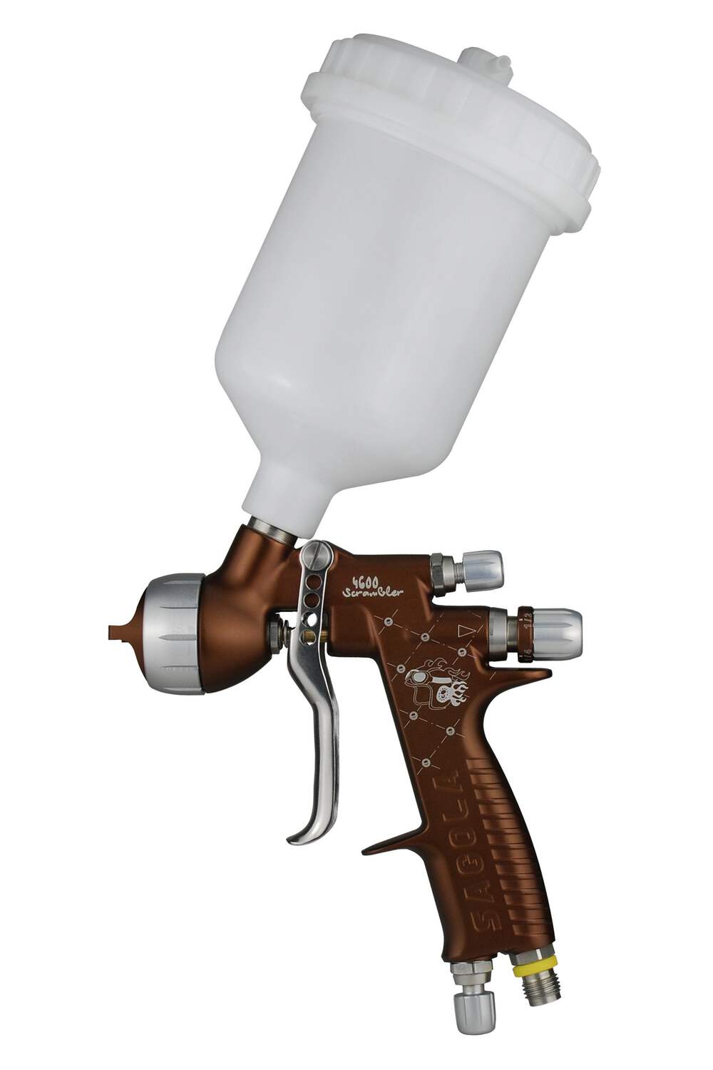 Sagola 4600 Scrambler Limited Edition Spray Painting Gun + Pot DVR Cap Aqua 1.30 eBay