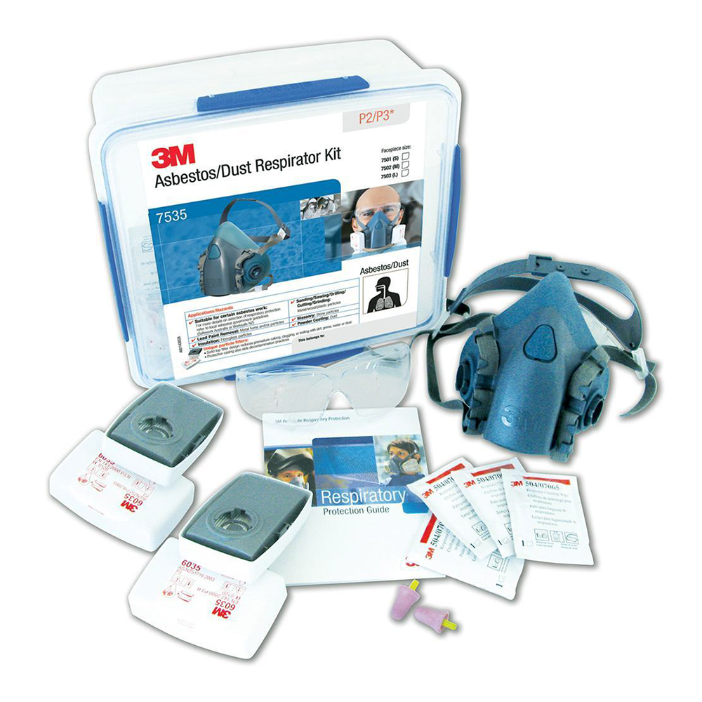 3M 7535 Asbestos Silica Dust Respirator Kit P2/P3 Large Half Face