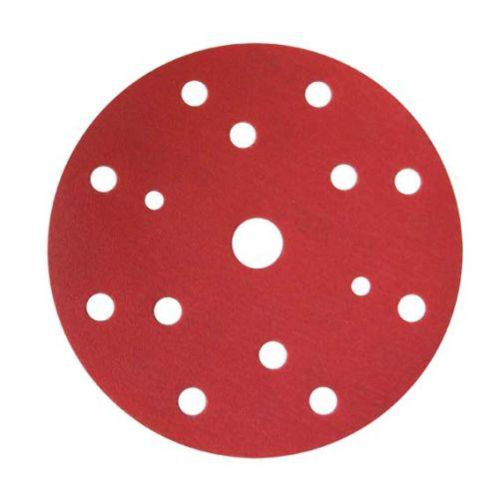Finixa Hook & Loop Red Sanding Disc Paper 150mm 100 Discs Choose Grit
