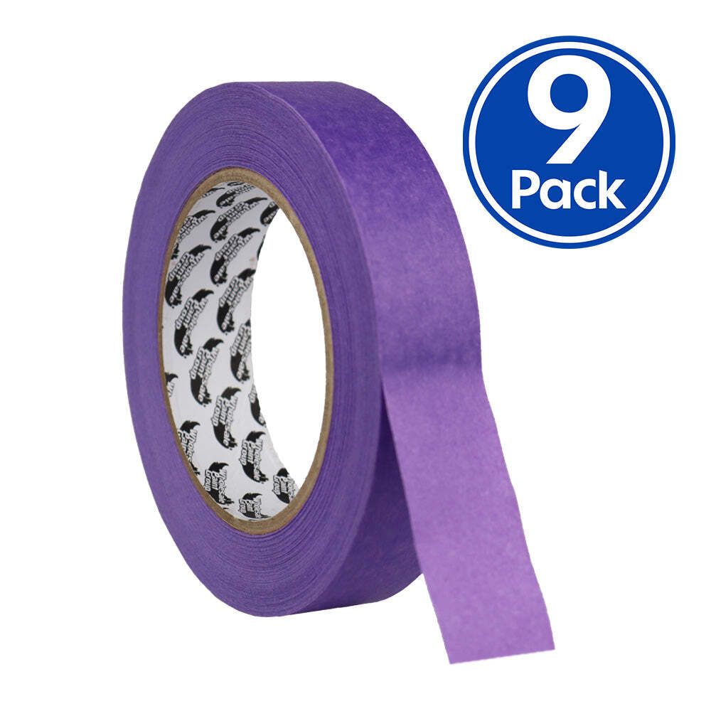 WPG General Purpose Automotive Purple Masking Tape 24mm x 50m x 9 Pack