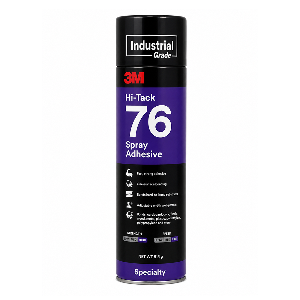 3M Hi-Tack 76 Spray Adhesive Clear 535ml Bonding Rubber Fabric Felt